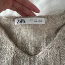 ZARA beige crop sweater Photo 1