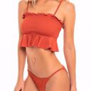 Cabana Del Sol NWOT  SMOCKED 2 Piece Swimsuit M Photo 0