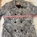 Tweeds brand silk blend short trench coat animal L Size L Photo 4