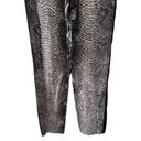 Rebecca Taylor  Womens Pull Up Snake Print Pants Black Grey Size 2 Photo 5