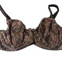 Felina  Lace Black Floral Bra Size 34F Photo 2