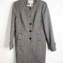 Banana Republic  Houndstooth Wool Coat Black & White Medium Photo 1