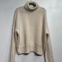 Topshop  Cream Chunky Knit Oversized Turtleneck Sweater Sz M NWT Photo 1