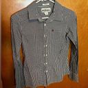 Ariat  black and white checkered button down size medium Photo 0