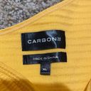 Carbon 38 NEW  Orange Apricot Jacquard One Shoulder Sports Bra Crop Top Size XL Photo 2