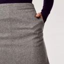 Wilfred Aritzia Essonne Wool Cashmere Blend Mini Skirt Sz 2 Charcoal Photo 3