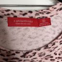 n: philanthropy pink leopard print jogger set size medium Photo 2