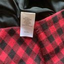 J.Jill  retro plaid red black pencil skirt size medium red and black plaid skirt Photo 5