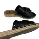 Sam Edelman  Lynda Black Leather Espadrille Mules Photo 3