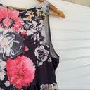 Black Pink Floral Tank Top Dress Women’s M Size M Photo 80