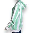 Beach Club Huntington  Surf Team Hoodie Women’s Size Large Placid Green Striped Photo 3