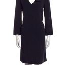 The Row  Tie Neck Black Shift Dress Photo 0