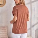 The Comfy Emery Rose Women’s Size Medium V-neck Batwing Short Sleeves Tee Photo 7