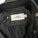 Coach  Uptown Racer Leather Jacket Asymmetrical Zip Black Size XS Photo 7