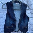 Chico's Women's  Denim Vest Blue-western festival Photo 0