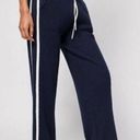 Faherty  Game Set Sweater Pants in Team Navy Blue Ribbed Cashmere Blend Women's M Photo 0