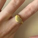 Madewell NWOT  10k gold plated signet heart ring Photo 0