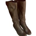 Jeffrey Tyler  Brown Soft Leather Mid Calf Side Zipper Boots Women Sz 7.5 Photo 0