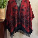 Boutique #367  reversible fringe scarf, cover one size Photo 0