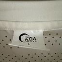 Zyia  Active White Long Sleeve Perforated Shirt Photo 2