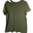 n:philanthropy Zander Distressed Short Sleeve Cotton T Shirt Olive Green Medium Photo 0