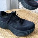 Hoka  One One Bondi 8 Black Low Top Road-Running Sneakers Women’s Size 7.5 Photo 0