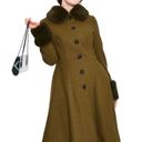 Modcloth NWT  Voodoo Vixen Air of Sophistication Coat Size 2 Olive Green Photo 0