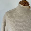 Oak + Fort  womens sweater tan size S mock neck long sleeves ribbed Photo 0