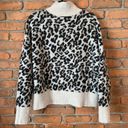 Loft  Leopard Animal Print Turtleneck Long Sleeve Pullover Sweater Beige - Size L Photo 2