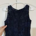 Karl Lagerfeld  Navy Blue Laced Dress Size 4 Photo 2