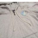 PINK - Victoria's Secret  Women's Medium gray Peace jacket sweatshirt Photo 4