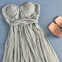 Birdy Grey NWT  Grace Sage Green Chiffon Convertible Bridesmaid Dress Photo 6