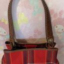 Tommy Hilfiger Vintage Premium designer handbag plaid and leather (unused) RARE Photo 7