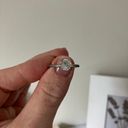 American Vintage Vintage “Joi” Silver Round Diamond Ring 8.5 Minimal Neutral Silvercore Cleangirl Photo 2