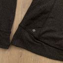 Lululemon  Think Fast Pullover size 10 Black Heathered Herringbone Photo 13