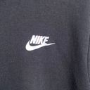 Nike  Black Wide Neck Pullover Hoodie Photo 4