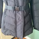 London Fog New women’s puffer belted hoodie jacket, Size S Photo 5