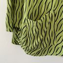 Habitat  Top Womens Small Green Loose Flowy Art To Wear Lagenlook Artsy Blouse Photo 6