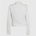 ALLSAINTS NWT  Balfern Denim Biker Jacket Size 8 US Stone White Photo 9