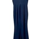 Dress the Population  Iris Navy Plunging Side Slit Gown, NWT, Medium, MSRP $198 Photo 10