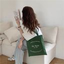 Boutique Korean Vintage Letters Graphic Tote Bag Photo 1