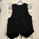 Free People Black Beckett Denim Suit Size 27 Vest and Jeans Set NWT Photo 8