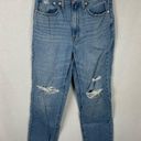 Madewell  The Perfect Vintage Straight Distressed Rigid High Rise Jean Photo 1