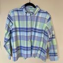 Cabin creek Blue/Green Plaid Button Down | Size 12P | EUC | Discontinued Photo 6