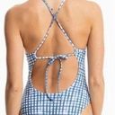 Southern Tide NWOT  Gingham Lace Up One Piece Swimsut Photo 1