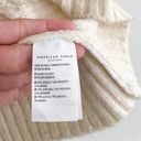 American Eagle Cream Fall Patchwork Mock Neck Sweater Photo 4