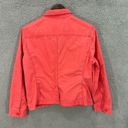 Eddie Bauer  womens shirt 14P red button up shacket utility outdoors cotton Photo 5