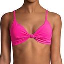 Robin Piccone NEW  Olivia Knotted Bikini Top in Fuchsia Pink Size Small Photo 0