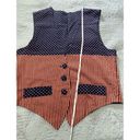 Handmade Vintage Cotton Vest Red and Blue Stars and Stripes USA Fourth of July Medium Photo 11