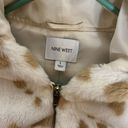 Nine West Snow Leopard Faux Fur Hooded Zip up Jacket Photo 4